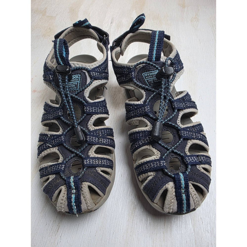 GH Bass Hydrocool Water Sandals Navy Blue Athletic Hiking Fisherman Women 7.5 8
